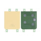 Samsung Galaxy Z Flip 4 F721B - Akkumulátor Fedőlap B/G (Yellow) - GH82-29654G Genuine Service Pack