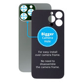Apple iPhone 13 Pro Max - Hátsó ház üveg Nagyobb Kamera Nyílással (Alpine Green)