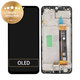 Samsung Galaxy A23 5G A236B - LCD Kijelző + Érintőüveg + Keret (Black) - GH82-29734A, GH82-29735A Genuine Service Pack
