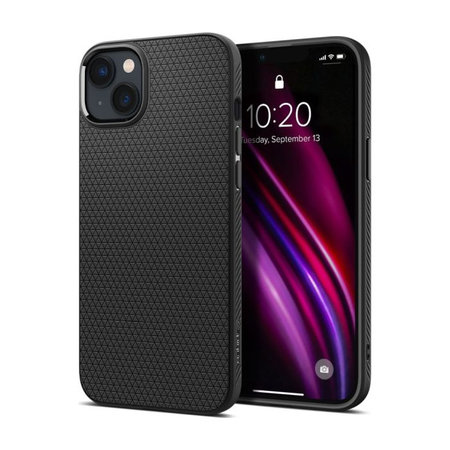 Spigen - Tok Liquid Air - iPhone 14, fekete