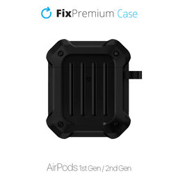 FixPremium - Tok Unbreakable - AirPods 1 és 2, fekete