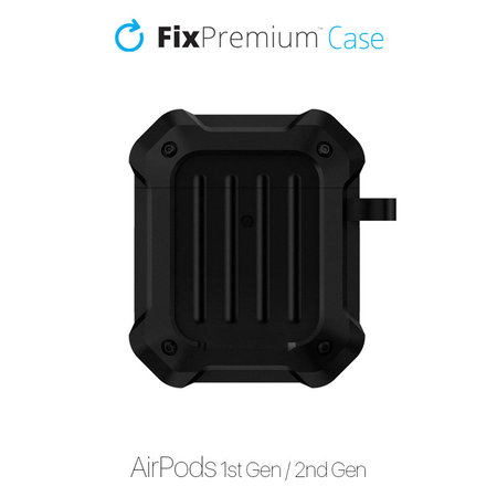 FixPremium - Tok Unbreakable - AirPods 1 és 2, fekete