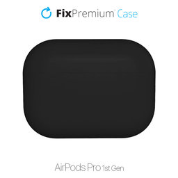 FixPremium - Szilikon Tok - AirPods Pro, fekete