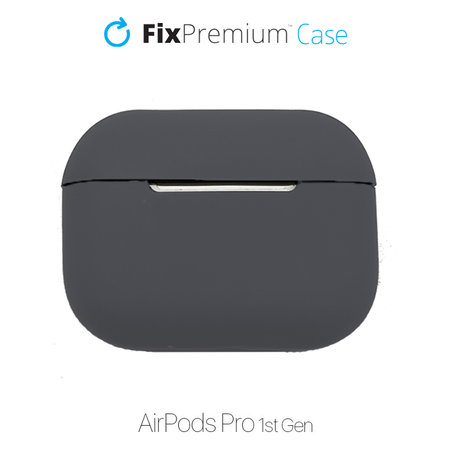 FixPremium - Szilikon Tok - AirPods Pro, space grey