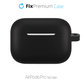 FixPremium - Szilikon Tok Karabinerrel - AirPods Pro, fekete