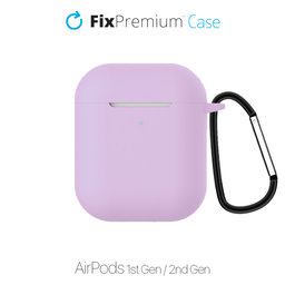 FixPremium - Szilikon Tok - AirPods 1 és 2, lila