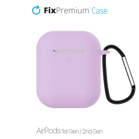 FixPremium - Szilikon Tok - AirPods 1 és 2, lila