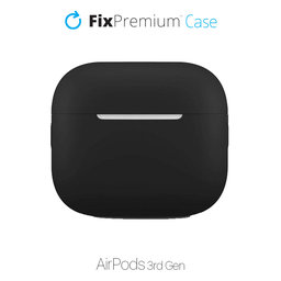 FixPremium - Szilikon Tok - AirPods 3, fekete