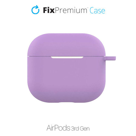 FixPremium - Szilikon Tok - AirPods 3, lila