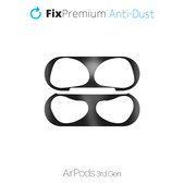 FixPremium - Por Matrica - AirPods 3, fekete