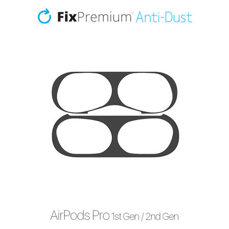FixPremium - Por Matrica - AirPods Pro, fekete