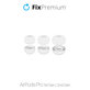 FixPremium - Cserélhető gumiszalagok - AirPods Pro - Készlet 3db (L, M, S), fehér
