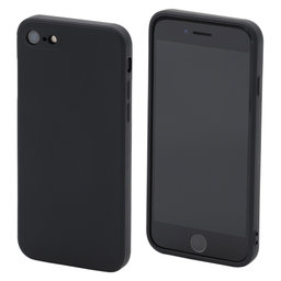 FixPremium - Szilikon Tok - iPhone 7, 8, SE 2020 és SE 2022, fekete