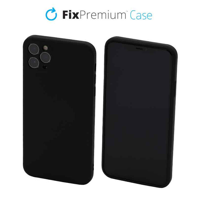 FixPremium - Szilikon Tok - iPhone 11 Pro Max, fekete