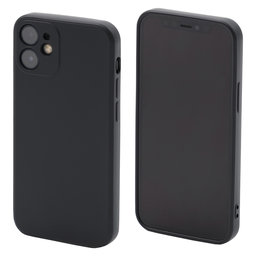 FixPremium - Szilikon Tok - iPhone 12 mini, fekete