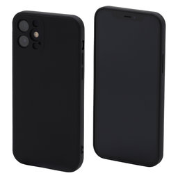 FixPremium - Szilikon Tok - iPhone 12, fekete