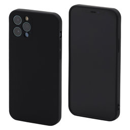 FixPremium - Szilikon Tok - iPhone 12 Pro, fekete