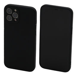 FixPremium - Szilikon Tok - iPhone 12 Pro Max, fekete