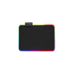 FixPremium - Egérpad val RGB, 30x25cm, fekete