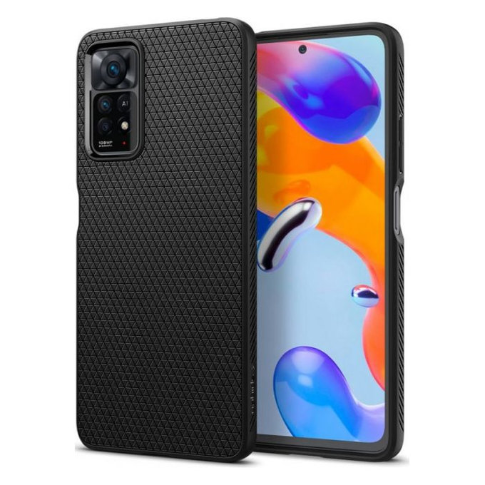 Spigen - Tok Liquid Air - Xiaomi Redmi Note 11 Pro és 11 Pro 5G, fekete