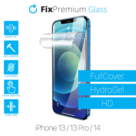 FixPremium HydroGel HD - Védőfólia - iPhone 13, 13 Pro és 14