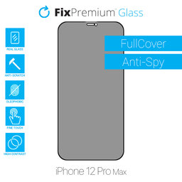 FixPremium Privacy Anti-Spy Glass - Edzett üveg - iPhone 12 Pro Max