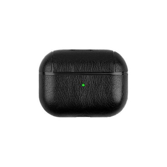 FixPremium - Műbőrből készült tok - AirPods Pro, fekete