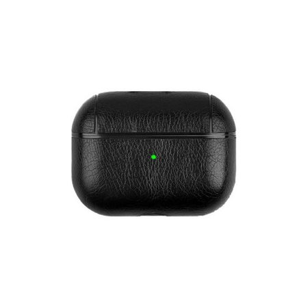 FixPremium - Műbőrből készült tok - AirPods Pro, fekete
