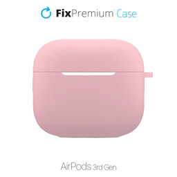 FixPremium - Szilikon Tok - AirPods 3, rózsaszín