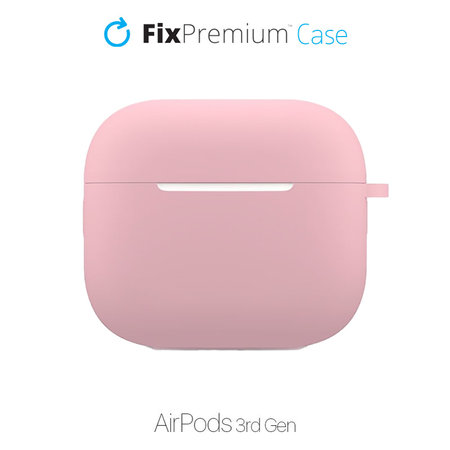 FixPremium - Szilikon Tok - AirPods 3, rózsaszín