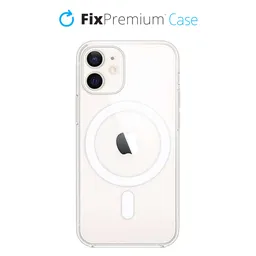 FixPremium - MagSafe Szilikon Tok - iPhone 12 mini, átlátszó