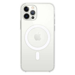 FixPremium - MagSafe Szilikon Tok - iPhone 12 és 12 Pro, átlátszó
