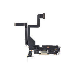 Apple iPhone 14 Pro - Töltő Csatlakozó + Flex Kábel (Gold)