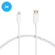 Lightning / USB kábel, 2 m, Apple-kompatibilis, bulk