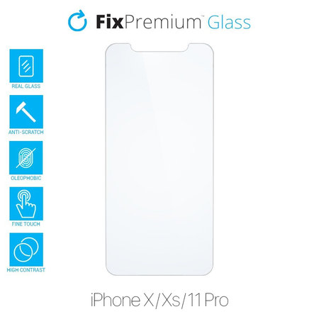 FixPremium Glass - Edzett üveg - iPhone X, XS és 11 Pro