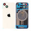 Apple iPhone 14 - Hátsó üveg + Kamera lencse + Fémlemez + Magsafe mágnes (Starlight)