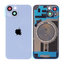Apple iPhone 14 - Hátsó üveg + Kamera lencse + Fémlemez + Magsafe mágnes (Blue)