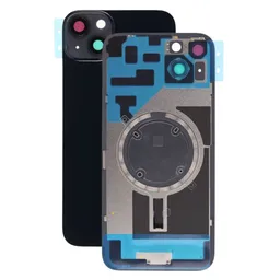 Apple iPhone 14 Plus - Hátsó üveg + Kamera lencse + Fémlemez + Magsafe mágnes (Midnight)