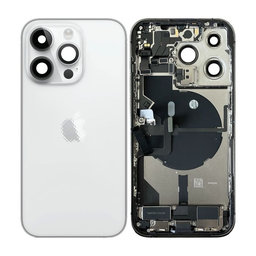 Apple iPhone 14 Pro - Hátsó Ház Apró Alkatrészekkel (Silver)