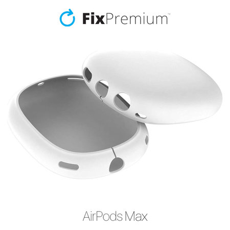 FixPremium - Szilikon fejhallgató burkolatok AirPods Max, fehér