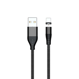 FixPremium - Lightning / USB Mágneses Kábel (1m), fekete