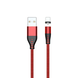 FixPremium - Lightning / USB Mágneses Kábel (2m), piros