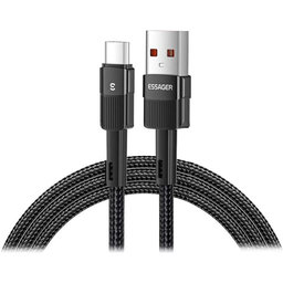 FixPremium - USB-C / USB Gyorstöltő Kábel (1m), fekete