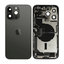 Apple iPhone 14 Pro Max - Hátsó Ház Apró Alkatrészekkel (Space Black)