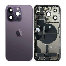 Apple iPhone 14 Pro - Hátsó Ház Apró Alkatrészekkel (Deep Purple)