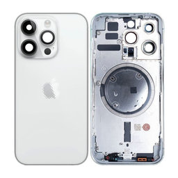 Apple iPhone 14 Pro - Hátsó Ház (Silver)