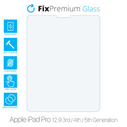 FixPremium Glass - Edzett üveg - Apple iPad Pro 12.9" (3rd Gen 2018, 4th Gen 2020, 5th Gen 2021, 6th Gen 2022)