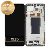 Xiaomi 12T Pro 22081212UG - LCD Kijelző + Érintőüveg + Keret (Black) - 560003L12U00 Genuine Service Pack