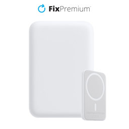 FixPremium - MagSafe PowerBank 5000 mAh, fehér