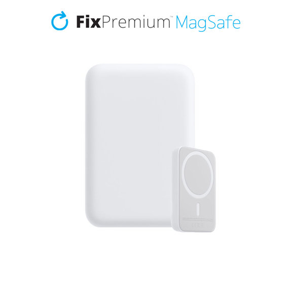 FixPremium - MagSafe PowerBank 10 000mAh, fehér